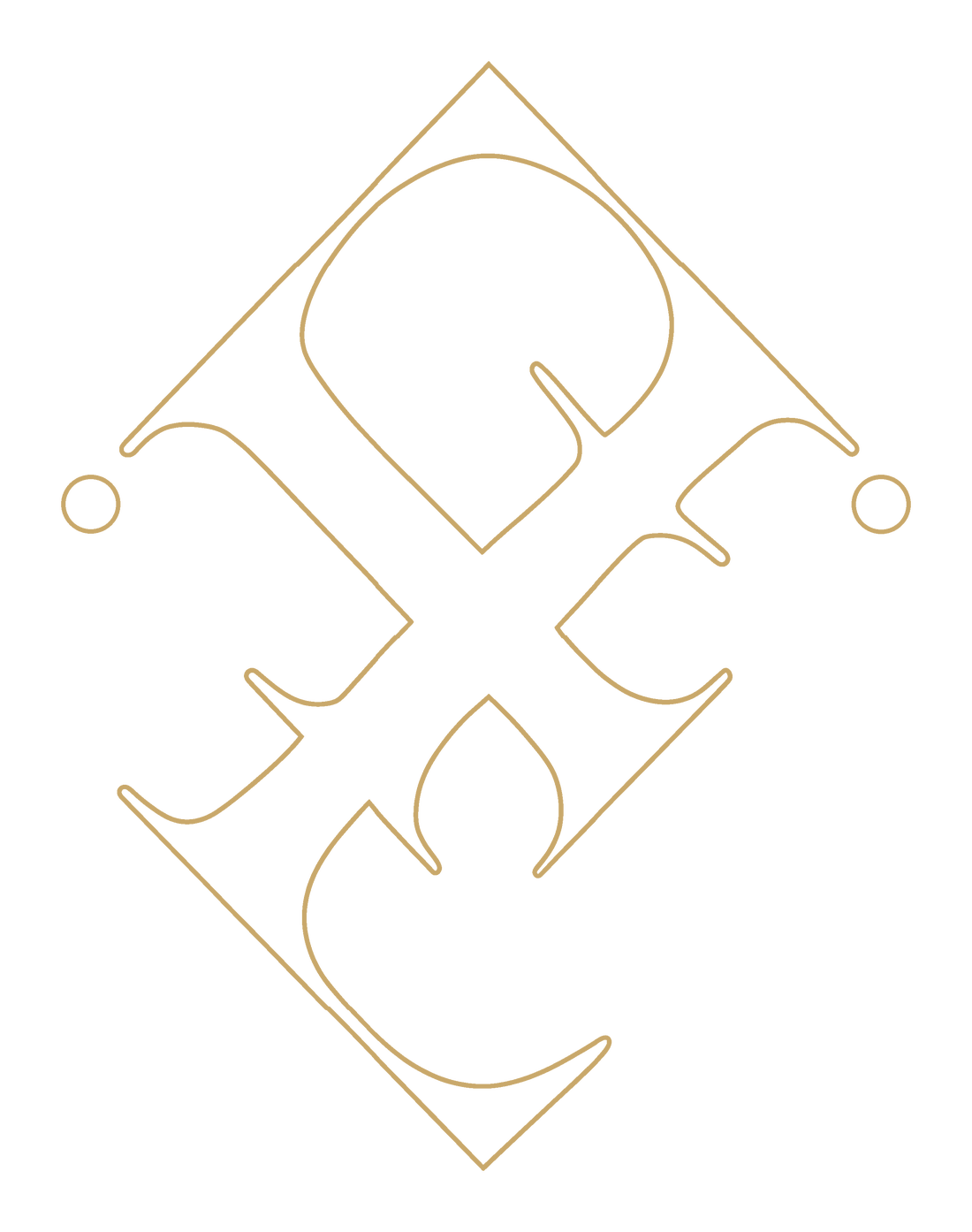 Algems outline monogram